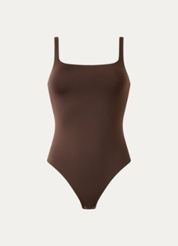 Oroblu Dames Stringbody met ronde hals in de kleur Donkerbruin, maat: XL