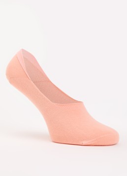 Oroblu Dames Sneakersokken in katoenblend in de kleur Zalmroze, maat: 36-38