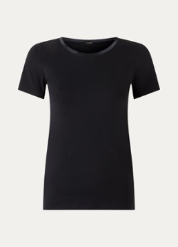 Oroblu Dames Pyjamatop met ronde hals in de kleur Zwart, maat: S