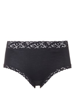 Hanro Dames Moments slip in de kleur Zwart, maat: M