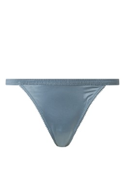 Love Stories Dames Wild Rose tanga van kant in de kleur Staalblauw, maat: S