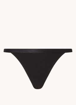 Love Stories Dames Roomservice string met kant in de kleur Zwart, maat: XL