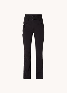 Airforce Dames Aspen Star high waist flared fit skibroek met ceintuur in de kleur Diepzwart, maat: XL