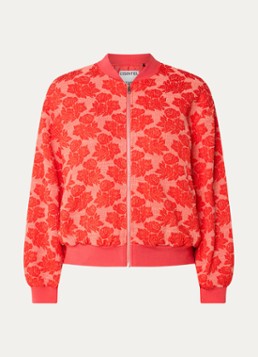 Essentiel Antwerp Dames Jack met print in de kleur Rood