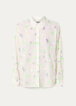 Essentiel Antwerp Dames Blouse met pailletten en borduring in de kleur Creme