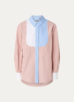 Essentiel Antwerp Dames Jatch blouse met streepprint in de kleur Zalmroze