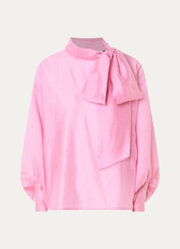 Essentiel Antwerp Dames Karismatic top met sjaalkraag in de kleur Roze