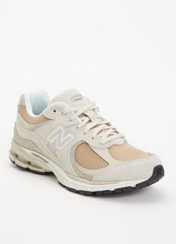 New Balance Heren 2002 sneaker met suède details in de kleur Beige, maat: 42,5