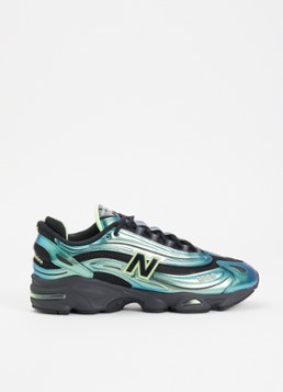 New Balance Heren 1000 sneaker van mesh met metallic details in de kleur Zeegroen, maat: 45
