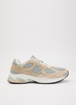 New Balance Heren 2010 sneaker van met suède details in de kleur Beige, maat: 43