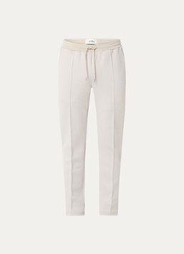 Les Deux Heren Ballier straight fit joggingbroek met logo in de kleur Zand, maat: S