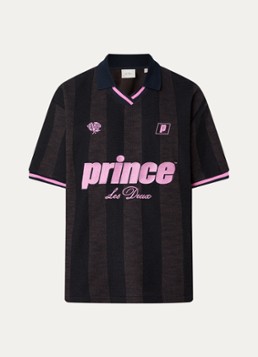 Les Deux Heren Regular fit polo met streepprint en logoborduring in de kleur Antraciet, maat: S