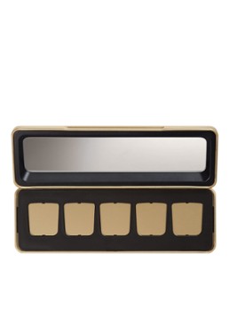 Hourglass Curator 5-Pan Palette - leeg oogschaduw palette Zwart/Goud 1 maat Make-up - Deal