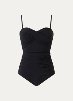 Gottex Dames Corrigerend bandeau badpak met voorgevormde cups in de kleur Zwart, maat: 36