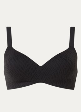 Sloggi Dames Zero Feel voorgevormde bh met overlay van mesh in de kleur Zwart, maat: S
