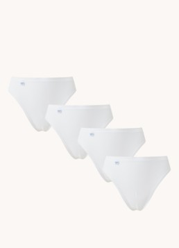 Sloggi Dames Basic+ tai slip in 4-pack in de kleur Wit, maat: 44