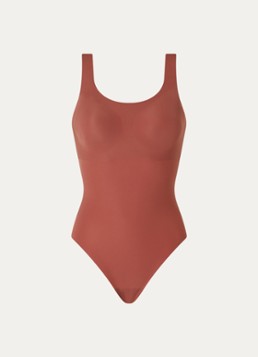 Sloggi Dames Zero Feel 2.0 naadloze body met uitneembare vulling in de kleur Roodbruin, maat: XS