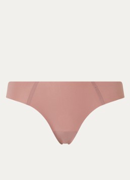Sloggi Dames Zero Feel 2.0 naadloze tanga in de kleur Oudroze, maat: XL