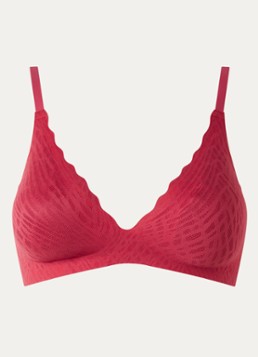 Sloggi Dames Zero sport bh met high support en uitneembare vulling in de kleur Fuchsia, maat: S