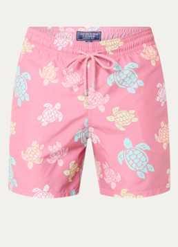 Vilebrequin Heren Moorea zwemshorts met print in de kleur Roze, maat: XXL