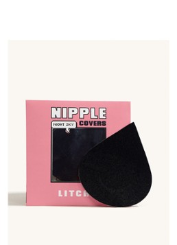 Litchy Dames Nipple Cover in 5-pack in de kleur Zwart, maat: 1 SIZE