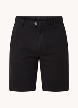 Reiss Heren Wicket straight fit korte chino met steekzakken in de kleur Zwart