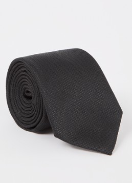 Reiss Heren Ceremony stropdas in zijdeblend in de kleur Zwart
