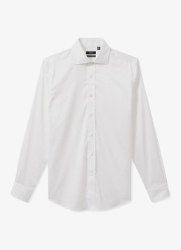Reiss Heren Bishopgate regular fit overhemd in de kleur Wit