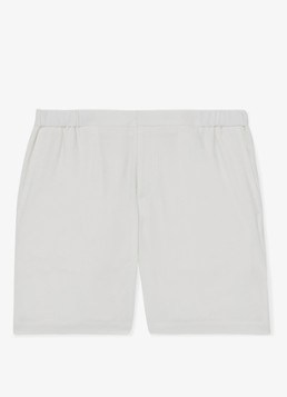 Reiss Heren Deck straight fit korte broek met steekzakken in de kleur Wit
