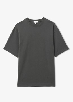 Reiss Heren Tate T-shirt met ronde hals in de kleur Antraciet