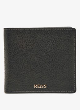 Reiss Heren Cabot portemonnee met logo in de kleur Donkerbruin