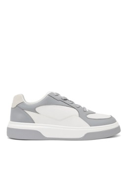 Reiss Heren Cast sneaker van leer in de kleur Grijs