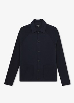 Reiss Heren Fitzgerald fijngebreid vest met opgestikte zakken in de kleur Blauw