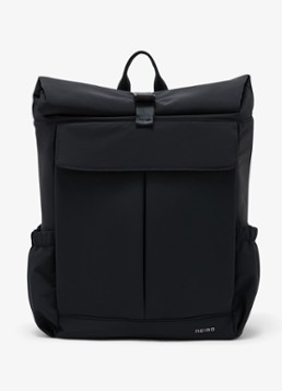 Reiss Heren Pascal Technical Roll-Top rugzak met logo in de kleur Navy / Blauw