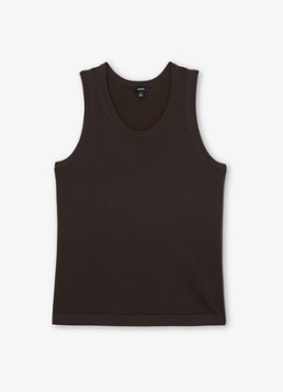 Reiss Heren Watson singlet met structuur in de kleur Chocoladebruin