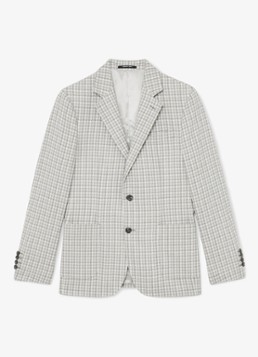 Reiss Heren CANTY regular fit colbert met ruitdessin in de kleur Soft Grey / Grijs