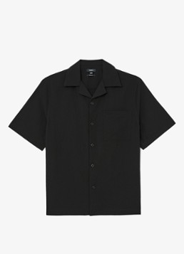 Reiss Heren Eclipse regular fit overhemd met borstzak in de kleur Black / Zwart
