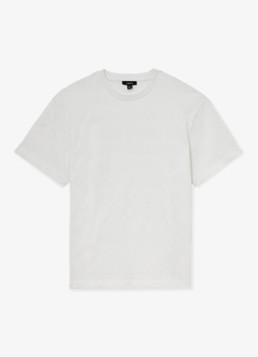 Reiss Heren Cox T-shirt met structuur in de kleur White / Wit