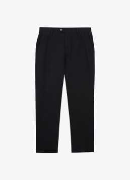 Reiss Heren Dobby straight fit chino van katoen in de kleur Navy / Blauw