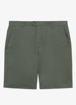 Reiss Heren Wicket straight fit korte chino met steekzakken in de kleur Donkergroen