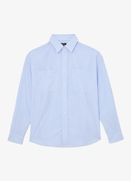 Reiss Heren Ovante overshirt van lyocell in de kleur Lichtblauw