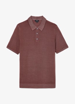 Reiss Heren Jackdaw regular fit polo met strucuur in de kleur Rose Pink / Roze