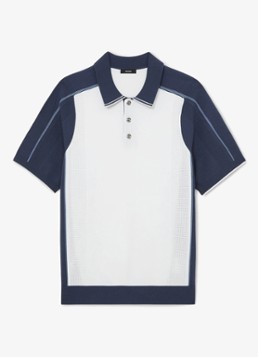 Reiss Heren Claremont polo met structuur in de kleur Wit