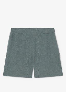 Reiss Heren Flint regular fit korte broek met structuur in de kleur Dark Sage / Groen