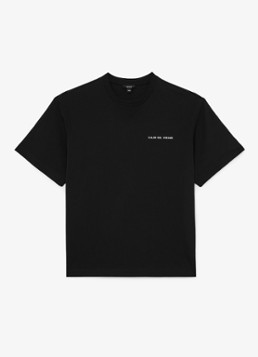 Reiss Heren Casa T-shirt met front- en backprint in de kleur Black / Zwart