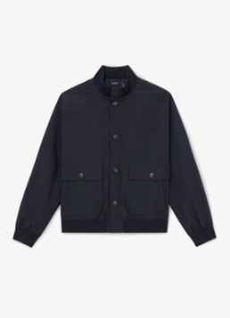 Reiss Heren Latent bomberjack met steekzakken in de kleur Navy / Blauw