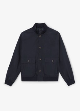 Reiss Heren Latent bomberjack met steekzakken in de kleur Navy / Blauw