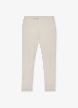 Reiss Heren Tapered fit pantalon met steekzakken in de kleur Stone / Beige