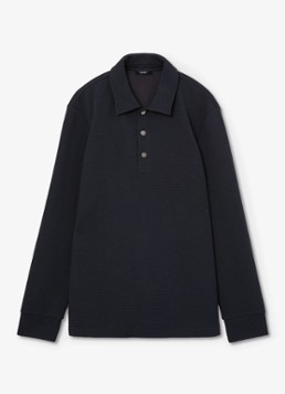 Reiss Heren ALBA polo met structuur in de kleur Navy / Blauw
