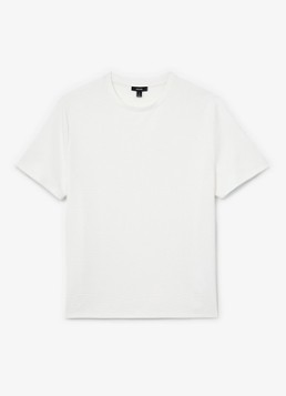 Reiss Heren Cole T-shirt met structuur in de kleur White / Wit